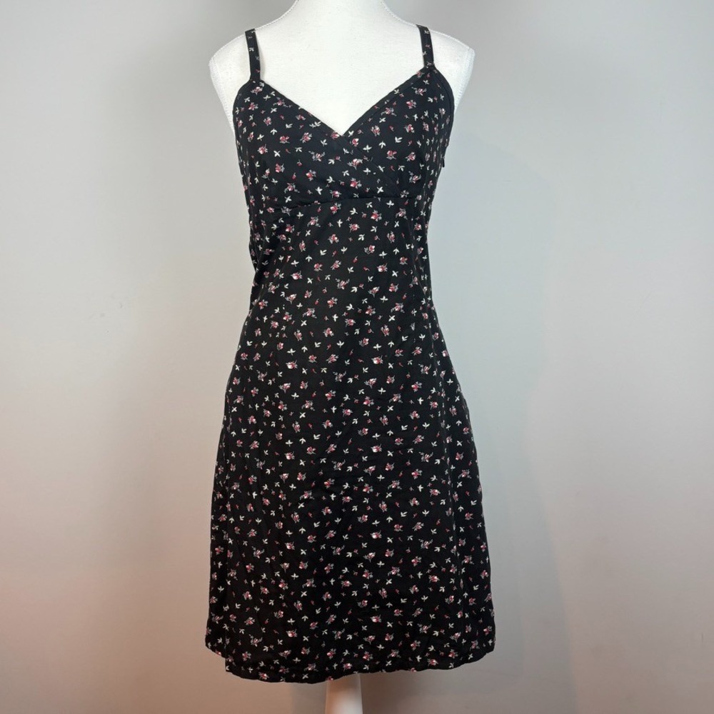 VTG Y2K Womens Micro Floral Babydoll Cottagecore Dress SZ 4 Fairy whimsigoth - Picture 1 of 11